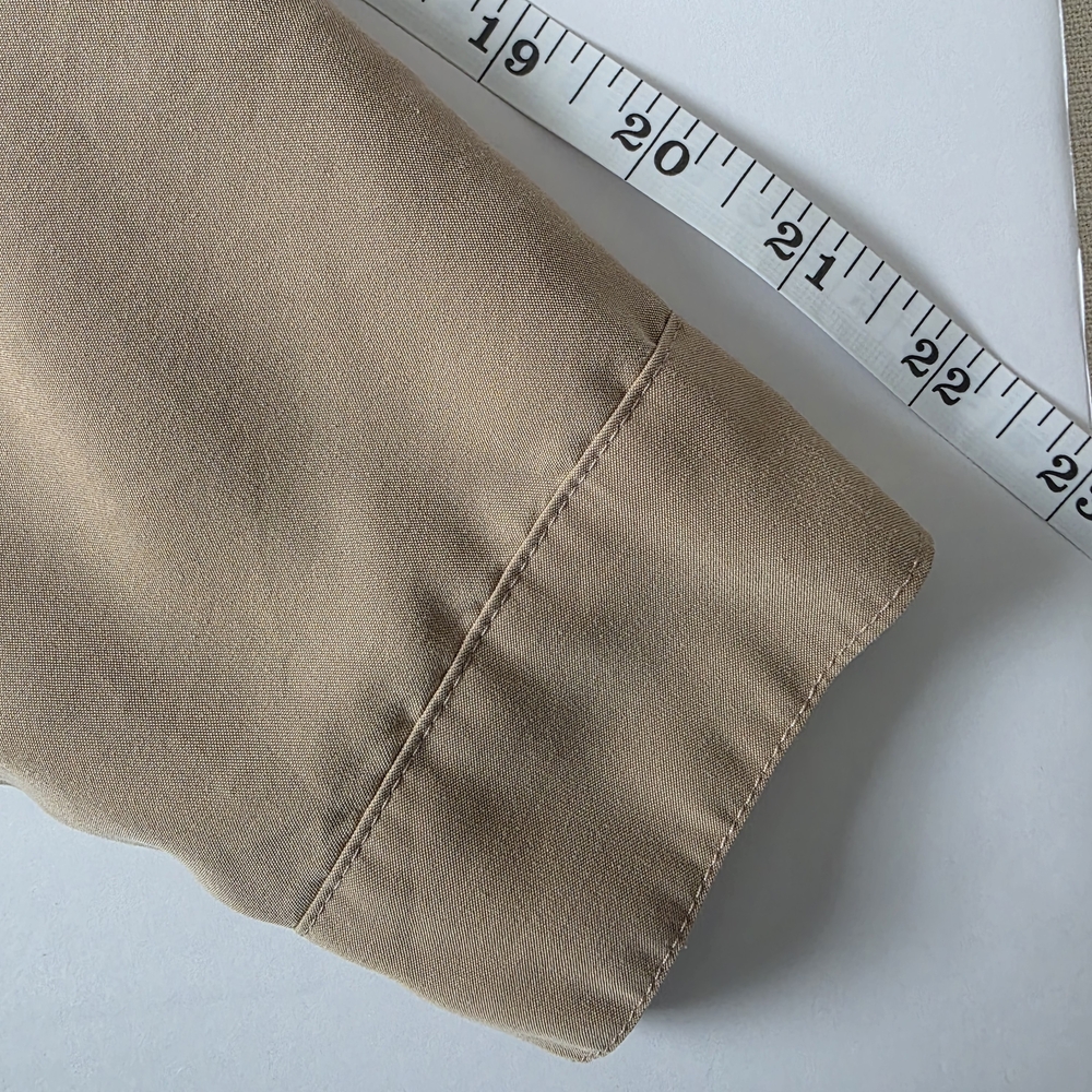J. Jill Tunic Long Sleeve Sand-Washed Shirttail Tunic Brown Sugar Size MP - Picture 9 of 13
